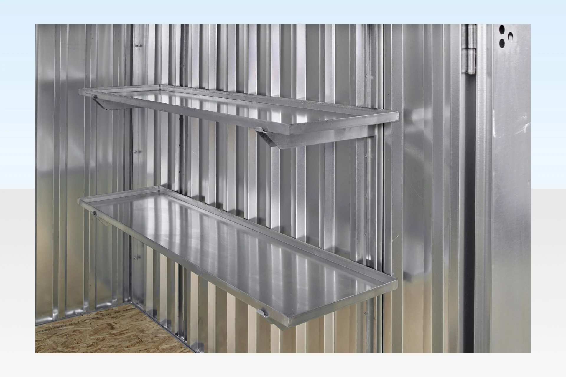 Flat Pack Storage Container 3m x 2.1m – Galvanised - Image 5