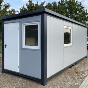 20-Foot Office Container with Integrated Sanitary Facilities