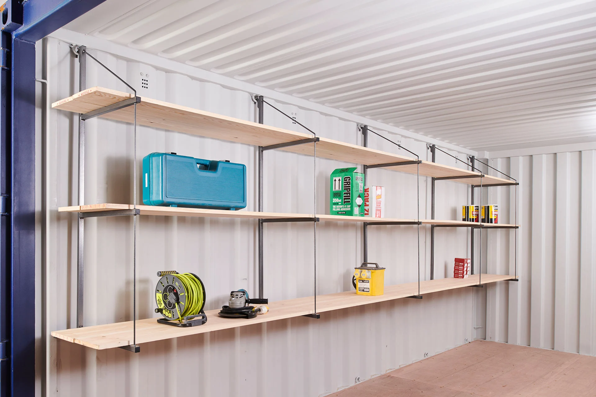Container Shelving (Fastfit Brackets) 10ft Single Side - Image 3