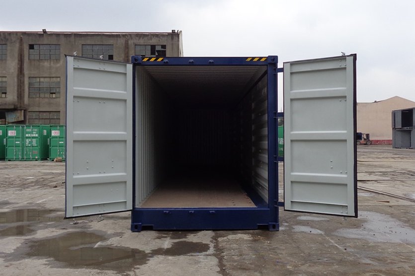 40FT SHIPPING CONTAINERS WITH OPEN SIDE WITH DOOR - Image 2